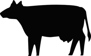 Cow Silhouette Clip Art